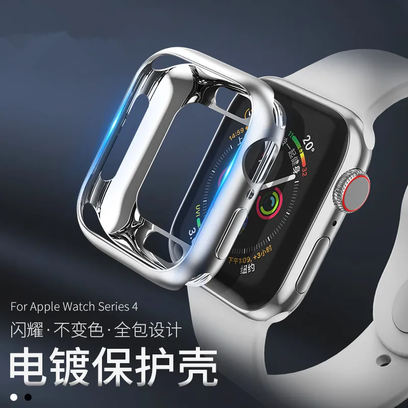 Мягкий чехол из ТПУ для Apple Watch 4 мм 40 мм/44 мм модный защитный силиконовый бампер