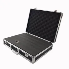 Чехол для инструмента Многофункциональный алюминиевый сплав ящик для инструментов Чехол Коробка для файлов ударопрочный Безопасный инструмент коробка с поролоновой подкладкой