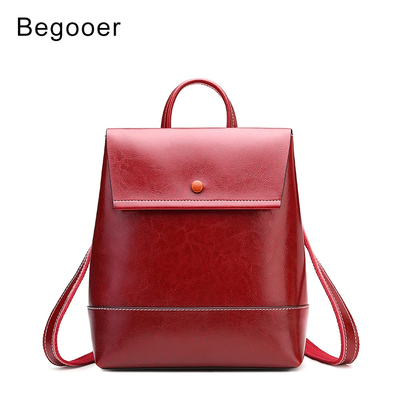 

2019 Women Backpack Genuine Leather Vintage Backpack Ladies Small Backpacks for Women School Bags for Teenage Girls sac a dos