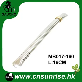 

50pcs/Lot Delicate 16CM Curved Yerba Mate Straw Sainless Steel Filter Teaspoon Reusable Teaware Hot Sale MB017-160