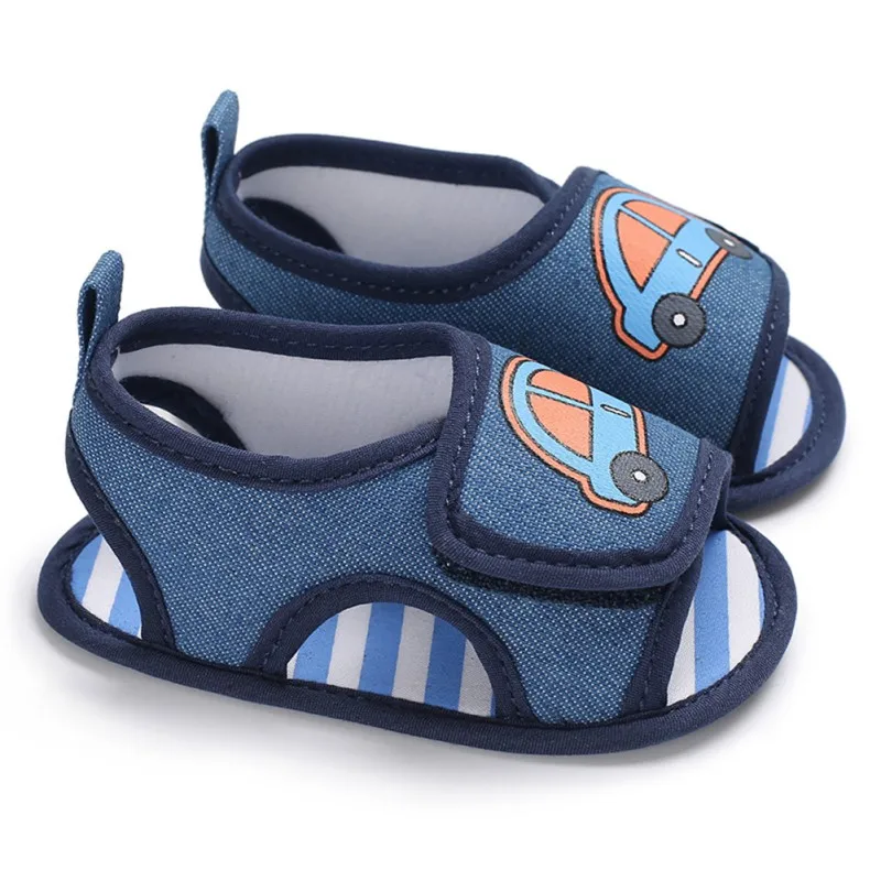 

Hot Infant Baby Boys Summer Hook & Loop Soft Shoes Anti-slip First Walker 0-18M Children's Shoes