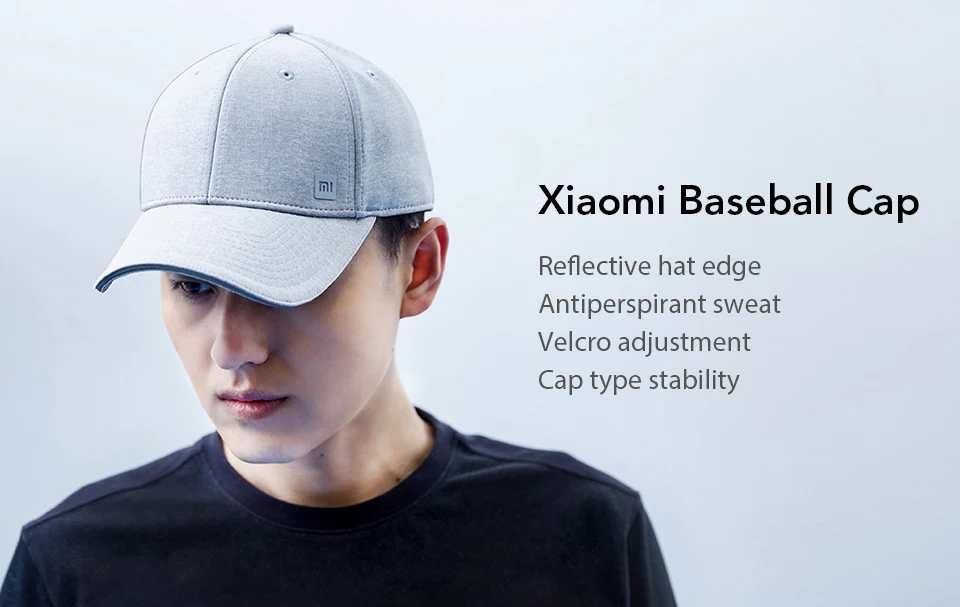 Xiaomi Youpin Trendy Solid Color Reflective Baseball Mi Cap Hat Sweat Absorption Reflective Snapback Hip Hop For Men and Women (1)