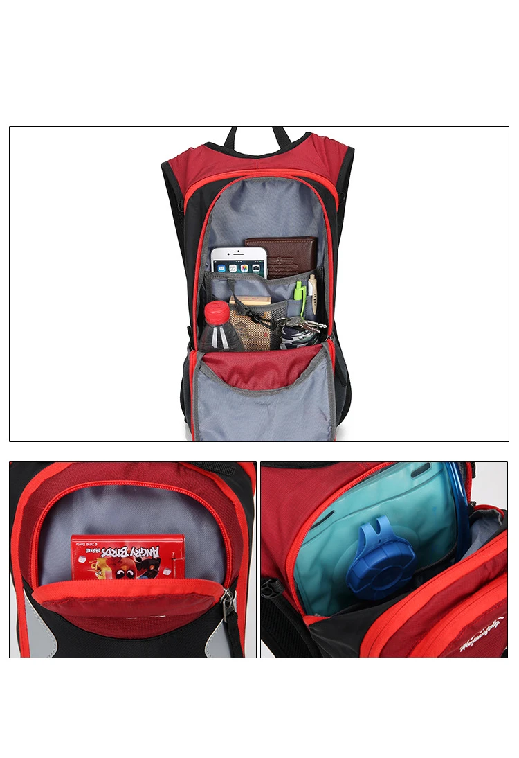 Hwjianfeng нейлоновая спортивная сумка 15L, велосипедная сумка, походный рюкзак для бега, рюкзак для горного велосипеда