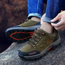 Classtic Style Men's Hiking Boots Outdoor Waterproof Hunting Shoes Male Antiskid Outsole botas trekking mujer Mountain Sneakers