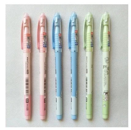 

12 PCS/LOT M&G Chenguang stationery 0.5mm environmental protection notes cute unisex heat-variable erasable pen gel pen