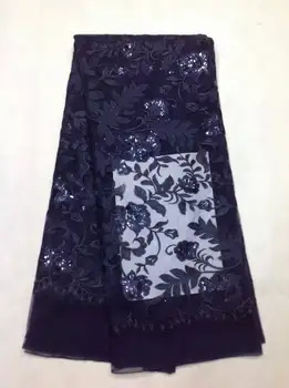 

Most popular embroidered sequins lace fabric,new arrival french lace fabric cheap cotton sequins lace fabric