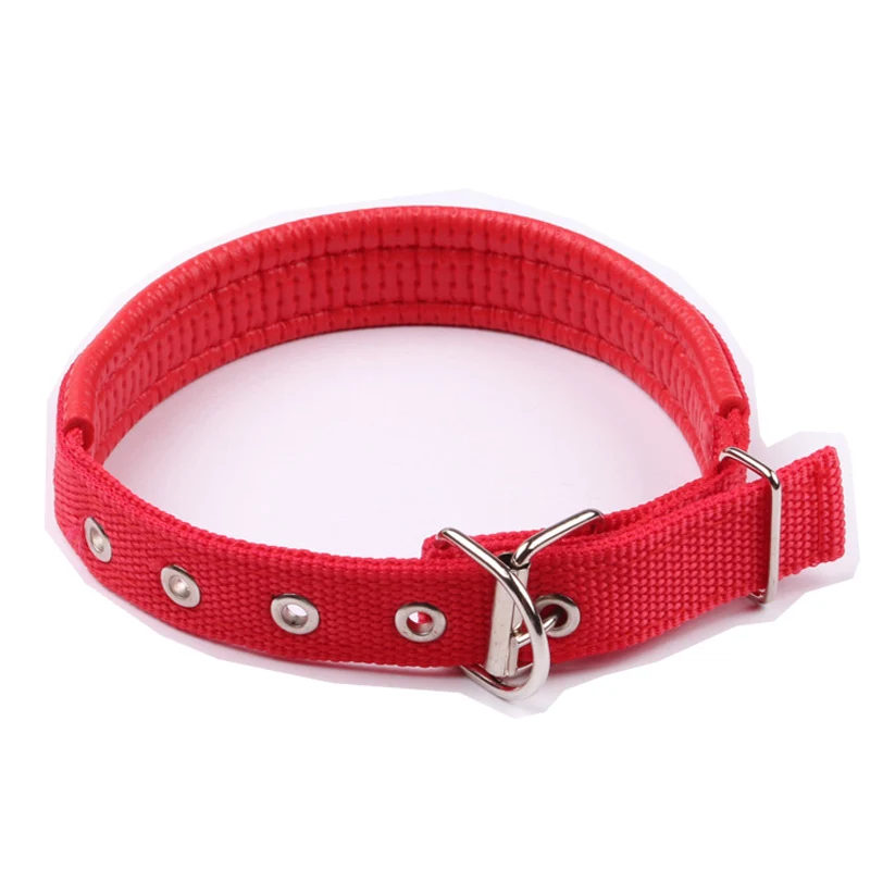 

4Colors Durable Nylon Dog Collar Mesh Padded Comfortable Pet Necklace Small Medium Large Dogs Supplies Size S M L XL XXL