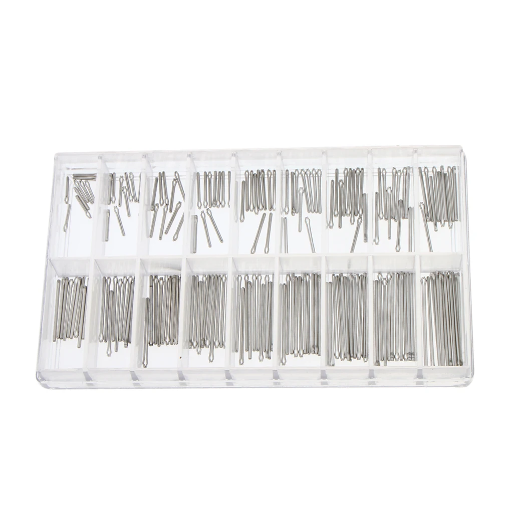 180 Pieces Watch Strap Band Cotter Pins 8mm-26mm Stainless Steel Links Strap with Double Flange Pins for Metal Watch Strap Links 180 Pieces Watch Strap Band Cotter Pins 8mm-26mm Stainless Steel Links Strap with Double Flange Pins for Metal Watch Strap Links