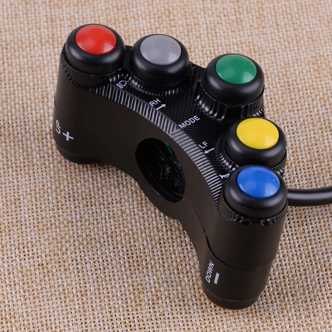 7 Buttons Multifuction ATV Motorcycle Control Switch Assembly 22mm