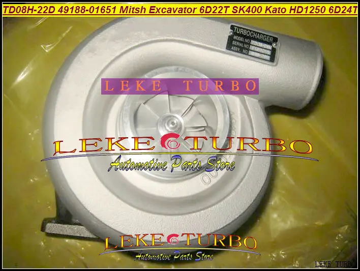 TD08H 49188-01651 49188-01661 Turbo турбонагнетатель для MITSUBISHI Экскаватор 6D22T SK400 Като HD1250 HD1430 для Sumitomo S300 6D24T