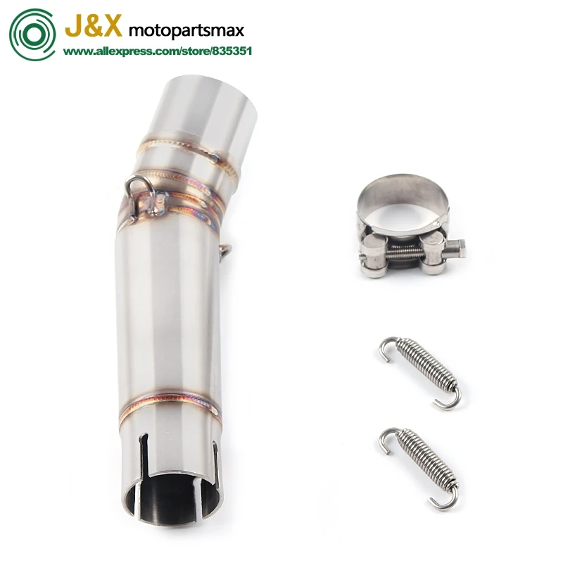 

Motorcycle Exhaust Muffler Pipe Link Pipe Carbon Fiber Exhaust Slip on Escape FOR HONDA NC700 NC750 NC750X 2012-2017