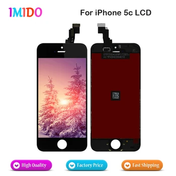 

5PCS/LOT Guarantee AAA Quality LCD Display For iPhone 5C OEM Touch Screen Digitizer Assembly black and white color Fast Shipping