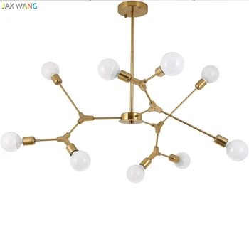 

Nordic post-modern magic bean idea Chandeliers Lights for Dining Room Lamps Branch Molecular Living Room Clothing Tea Shop