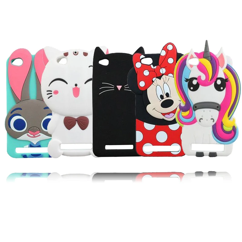 

Cartoon Case For Redmi 5A Cute Silicone Minnie Cat Judy Bear Unicorn Soft Cases Cover For Xiaomi Redmi 5A