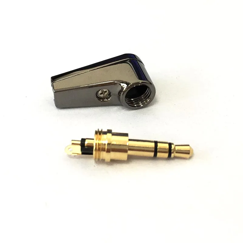 3,5 мм прямой угол L Тип соединитель стерео разъем для наушников позолоченный