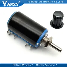 1 шт. WXD3-13 2 Вт потенциометр+ 1 ручка 100 200 220 470 680 1K 2,2 K 3,3 K 4,7 K 5,6 K 6,8 K 10K 22K 33K 47K 100K Ohm WXD3-13-2W