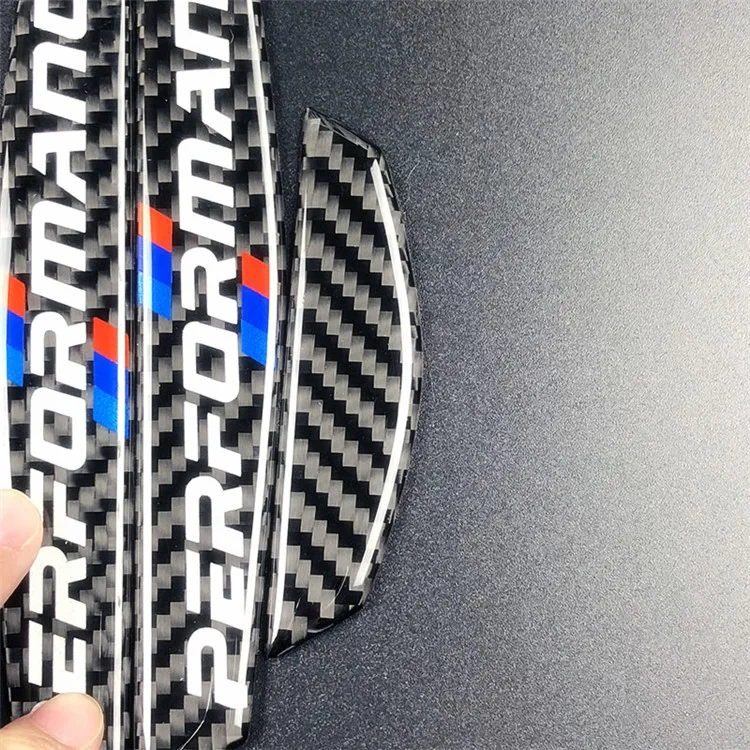 4PCS car door protector carbon fiber door side stickers car Anti-collision Strips Sticker for bmw e90 e46 f30 f10 X1 X3 X5 X6 (1)