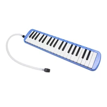 IRIN 1set 37 Piano Keys Melodica Musical Instrument with Carrying Bag for Students Beginners Kids Blue