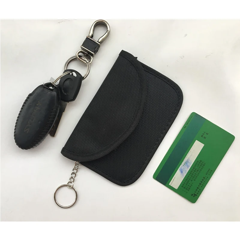 

1Pc Car key Signal Blocking Bag Car Fob Signal Blocker Bag Signal Blocking Bag Holder Shielding Pouch Wallet Case 2018 Newest