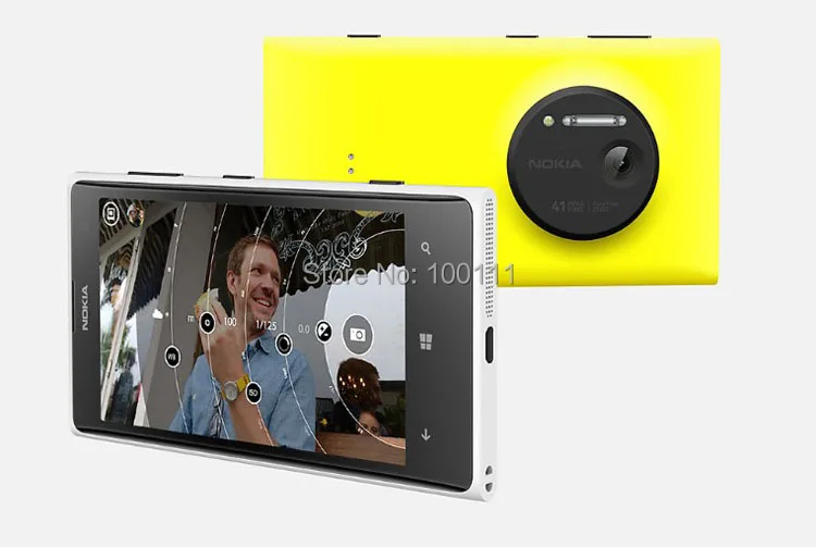 Мобильный телефон Nokia Lumia 1020, разблокированный, 4,5 дюймов, wifi, 41.0MP камера, 32 ГБ rom, двухъядерный