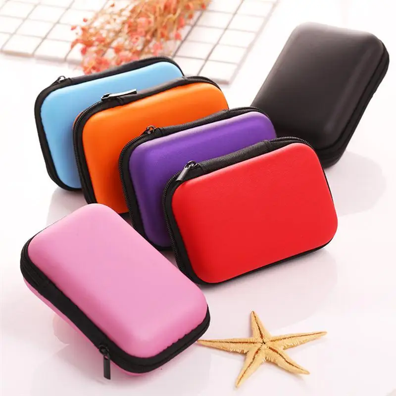 

Multi-Use Earphone Bag USB Cable Storage Bag Travel Pouch Organizer With Mesh EVA Case Travel Storage Bag Kit Case