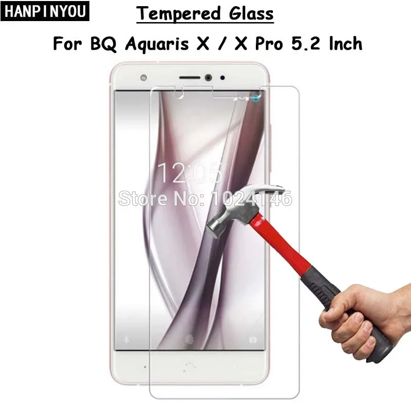 Закаленное стекло для BQ Aquaris X / Pro 5 2 дюйма защита экрана ультратонкая