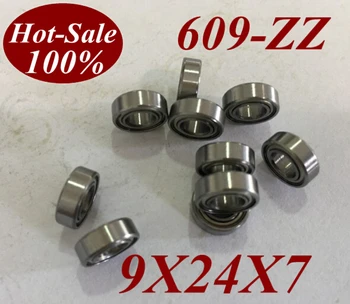 

5pcs Low noisy 609 ZZ 609ZZ 609Z 609-ZZ 9X24X7 MM Deep groove ball bearing micro miniature small bearing motor bearing