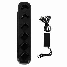 Single row of six universal charger dock walkie talkie quick charger for Baofeng UV82, UV-BFUV8, BFUV89 radio