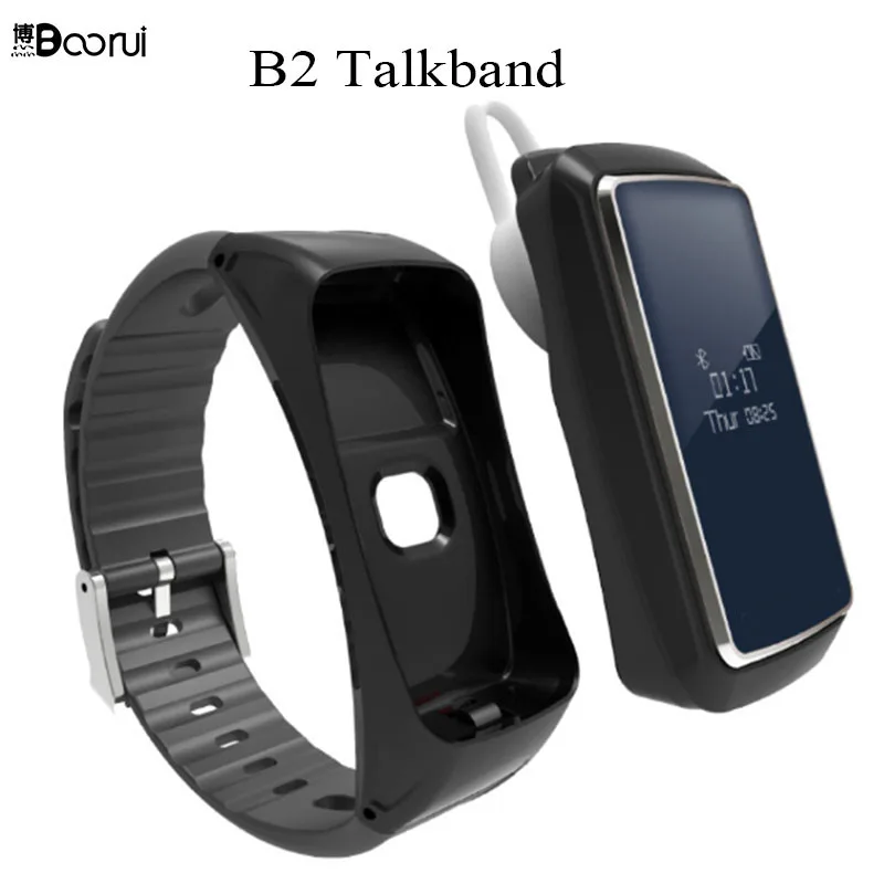 

New Smart Bracelets B2 Talkband pulsera Sleep tracker Heart Rate Monitor and Sports Pedometer new band of Bluetooh Earphone