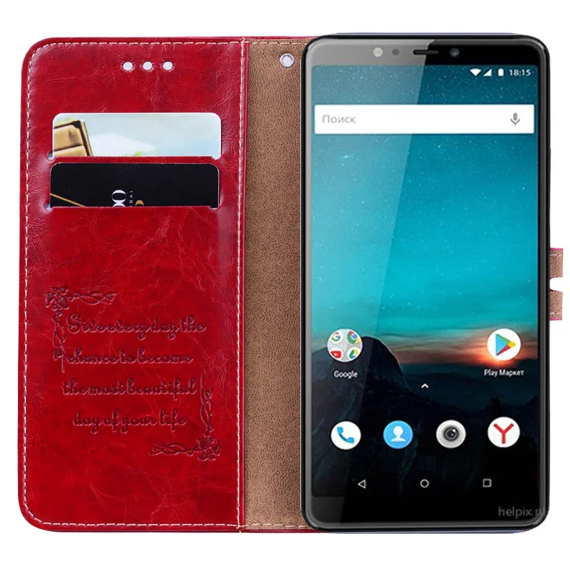 Чехол бумажник для BQ 6016L откидной из искусственной кожи чехол кошелек телефона