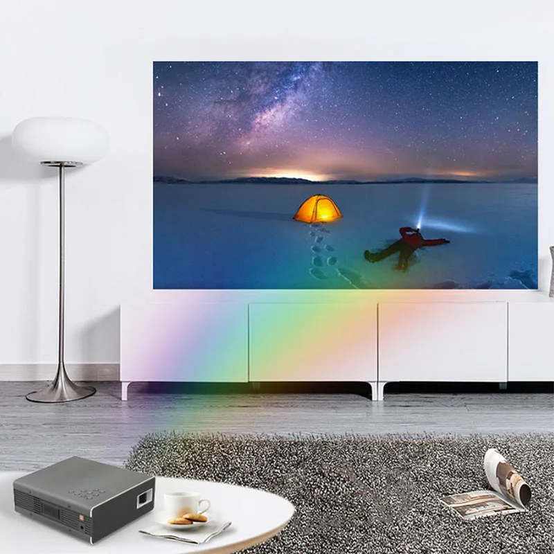 Everycom T400 Портативный проектор Микро светодиодный Кино видео HD USB hdmi для дома