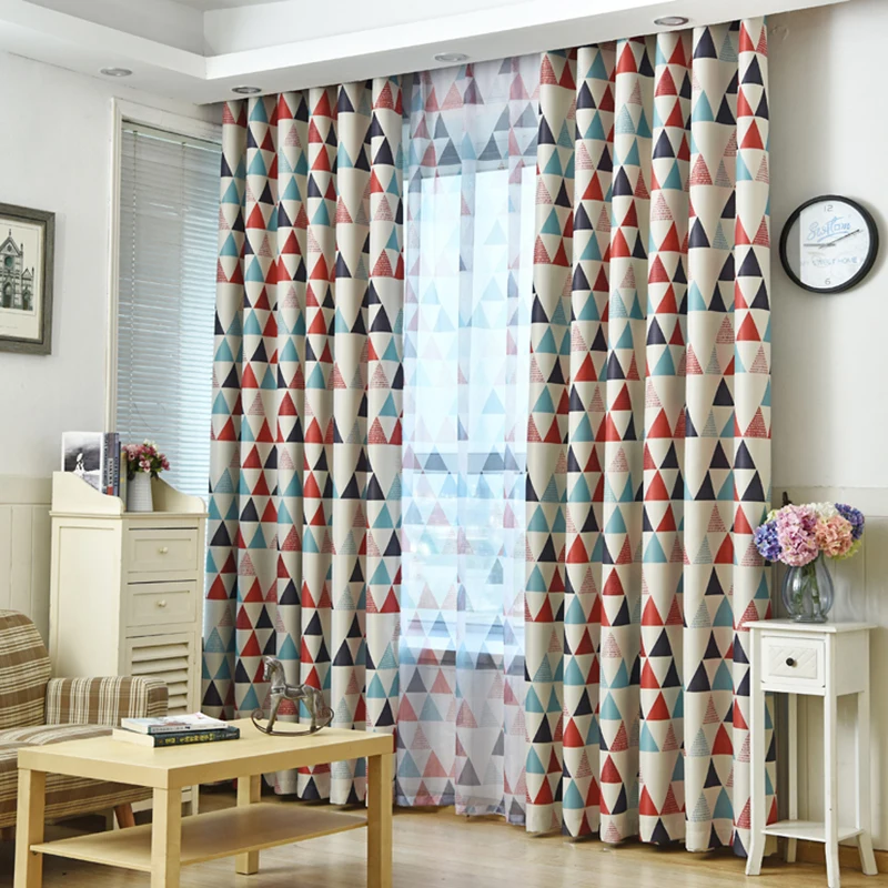 Geométrico Cortinas para sala de estar niños habitación dormitorio Blackout Cortinas de Voile Tulle Cortinas niño WP211 y 30 Geométrico Cortinas para sala de estar niños habitación dormitorio Blackout Cortinas de Voile Tulle Cortinas niño WP211 y 30