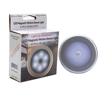 

1Pcs LED Light Lamp Wireless Night Light Motion Auto Sensor Battery Operated Wall Cabinet Wardrobe Lamp