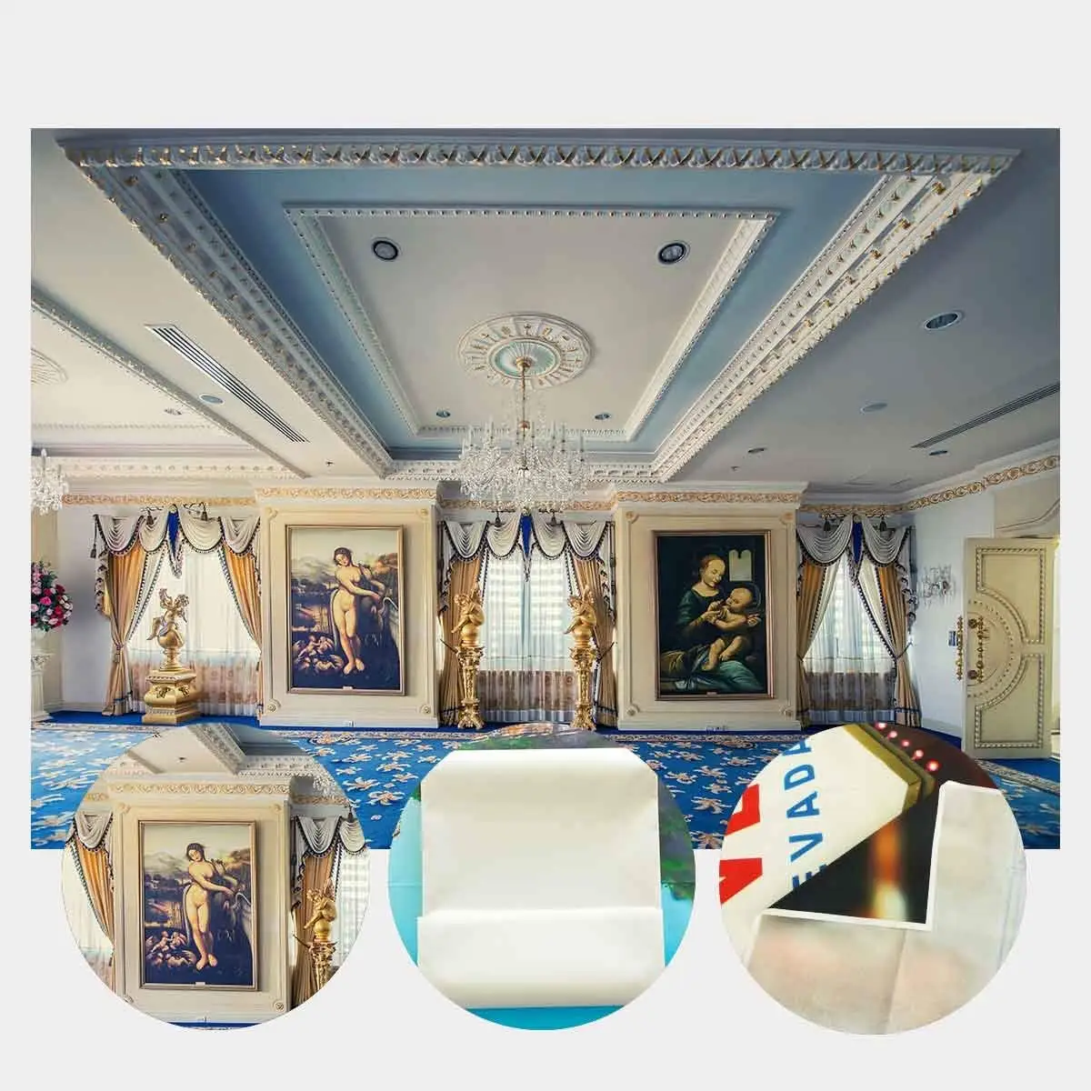 7x5ft Элегантный Крытый сцена фон настенная живопись реквизит для студии, фон