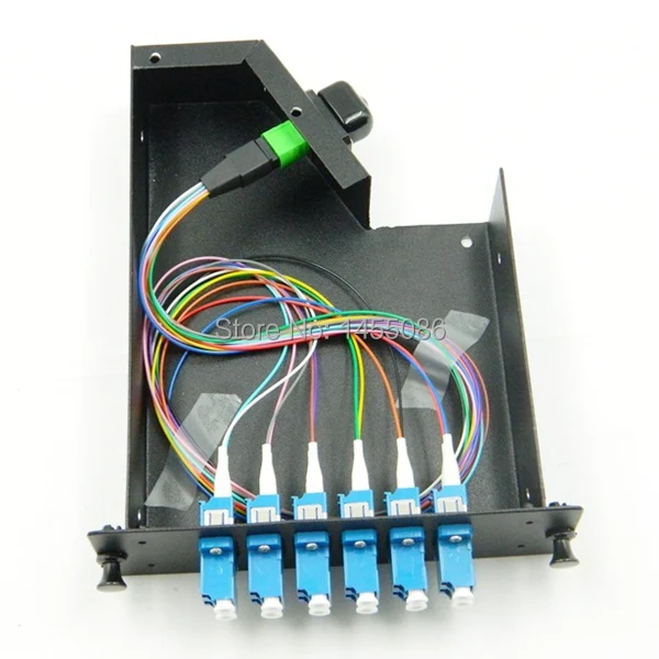 2coreMPOcassettewith12FMPOtoLCcableandadaptersforMPOpatch