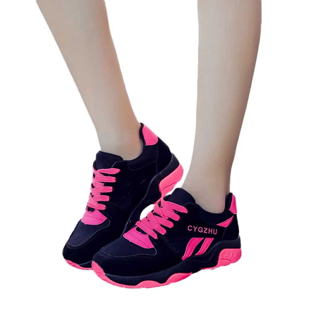 

Women's Sneakers Sport Shoes With Thick Bottom Increased Shoes Fashion Breathable Student Non-slip Wear Running shoes 207 A30718