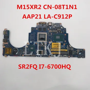 

High quality For 15 R2 Laptop Motherboard CN-08T1N1 08T1N1 8T1N1 AAP21 LA-C912P With SR2FQ I7-6700HQ GTX 965M 100% full Tested