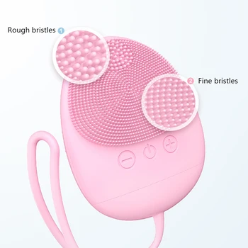 

Cleansing Instrument Ultrasonic Silicone Electric Washing Pore Cleaner Multi-function Washing Face Artifact