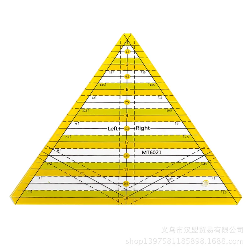

Two-color hexagonal binder ruler binder tool ruler Acrylic triangle ruler DIY binder manual ruler