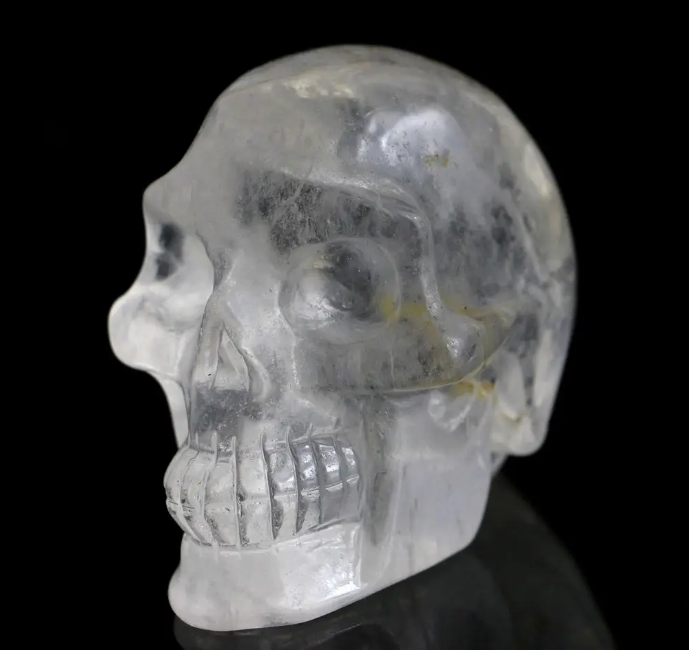 

ddh001617 Natural Clear Quartz Crystal Skull Crystal Healing Reiki