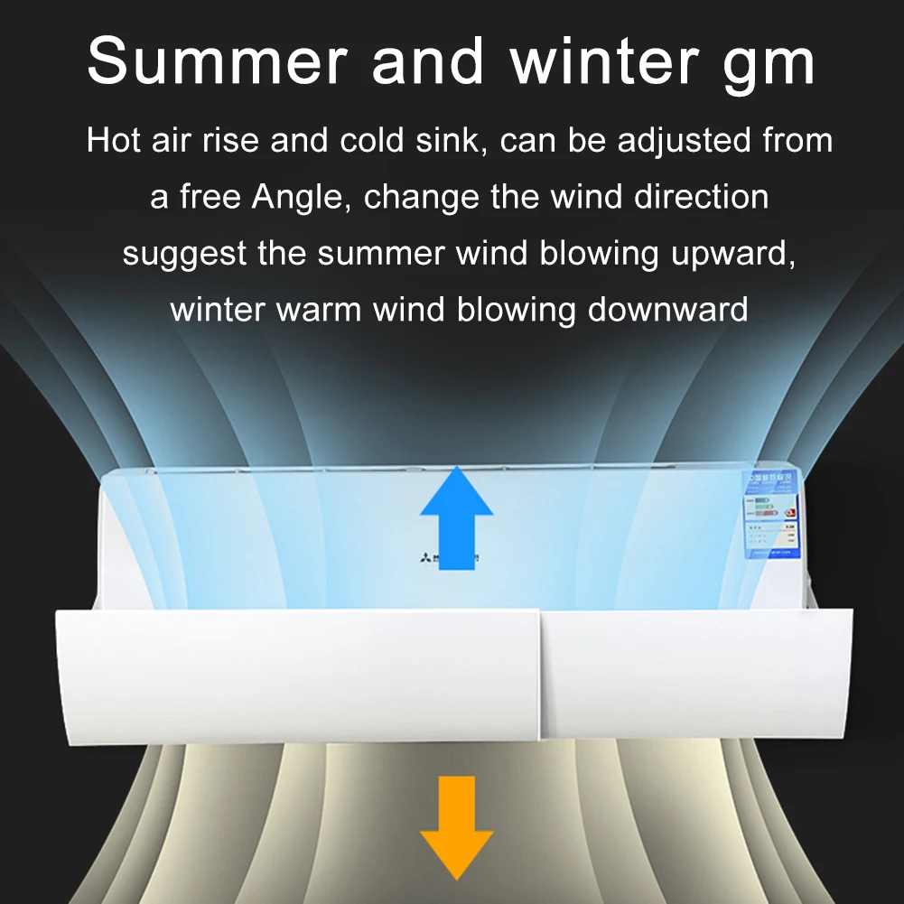 Регулируемый Анти прямой дующий домашний Кондиционер ветровой щит дефлектор перегородка