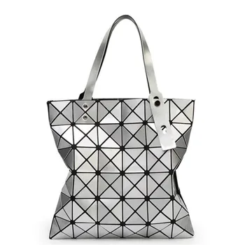

Heat Sell The New Folding Shoulder Bag Brand Women Bag Handbag Geometric Lingge Laser Bag Fashion Tote Bag