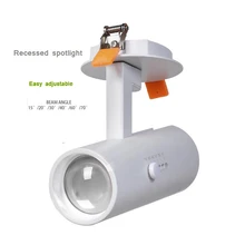 Европа Zoom in Zoom out Rotation& Adjustable 10 Вт 15 Вт 20 Вт варифокальный Встраиваемый светодиодный прожектор сменный Угол луча 15 20 30 60 70