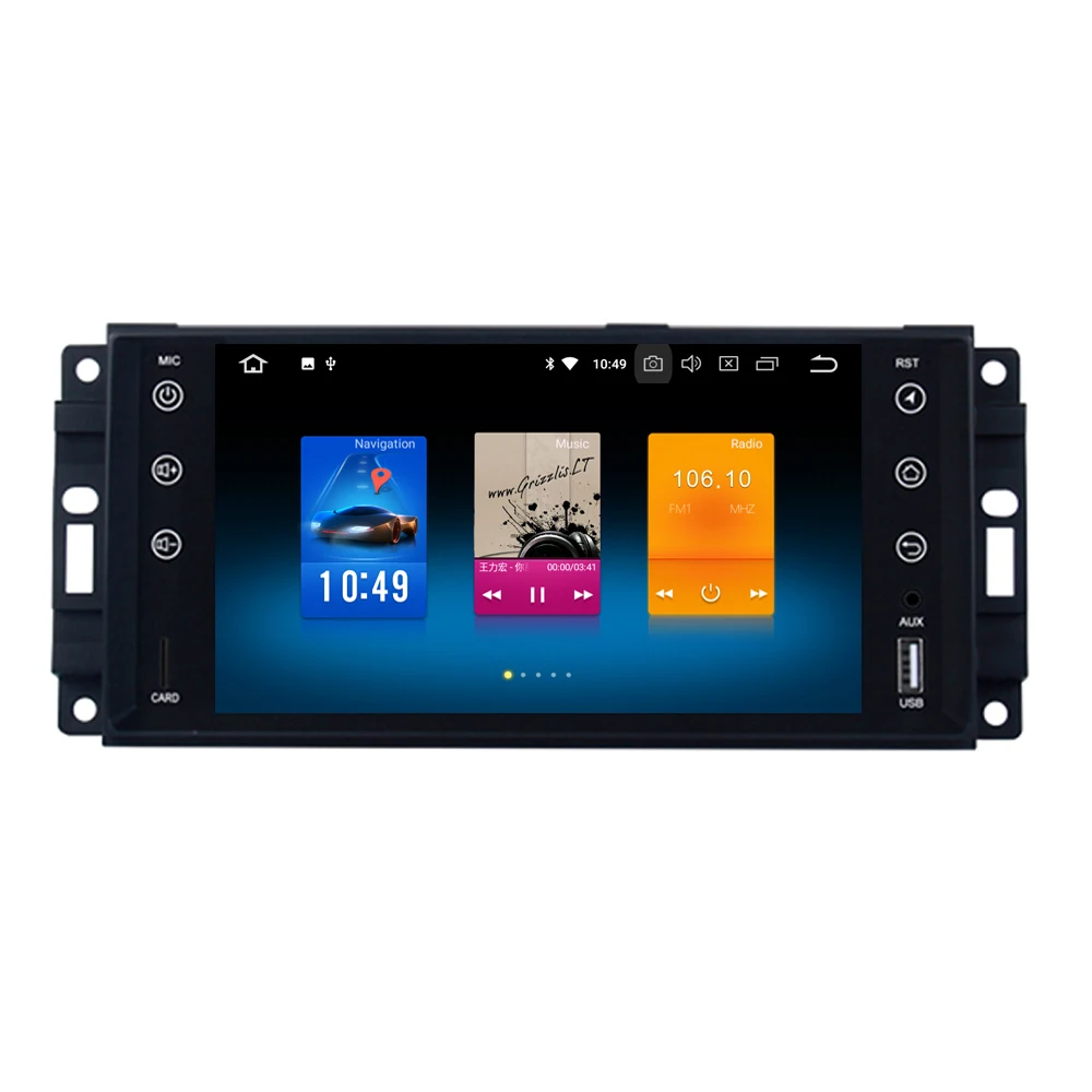 Sale RoverOne Android 9.0 Car Radio Multimedia Player For Jeep Commander Compass Wrangler Unlimited Grand Cherokee For Dodge RAM 1