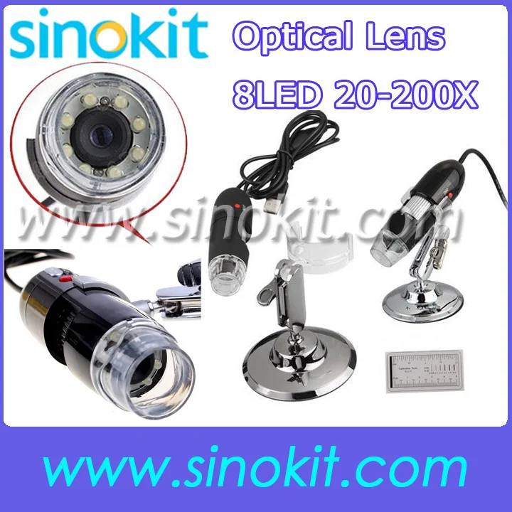 

Optical Lens 20X-200X Digital USB Microscope with magnifier camera USB MIC-200
