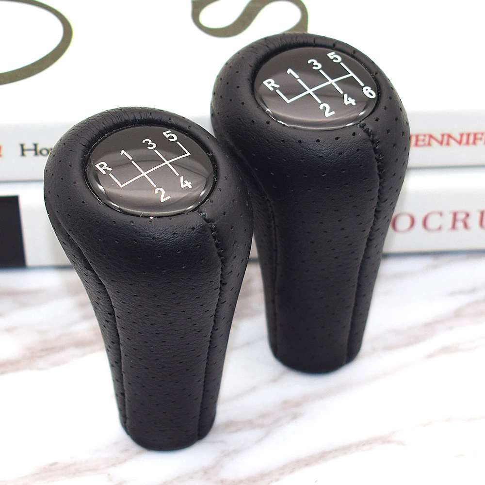 

6 Speed 5 Speed Leather Gear Shift Stick Knob For BMW 1 3 5 6 Series E30 E32 E34 E36 E38 E39 E46 E53 E60 E63 E83 E84 E87 E90 E91