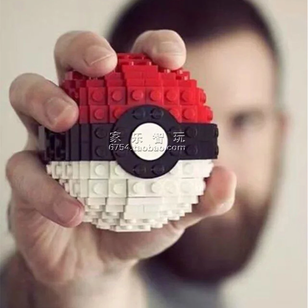 

Red Pokeball Pikachu Anime MOC Blocks Bricks Nano Building Blocks Educational Toys for Children Birthday Present Christmas Gifts