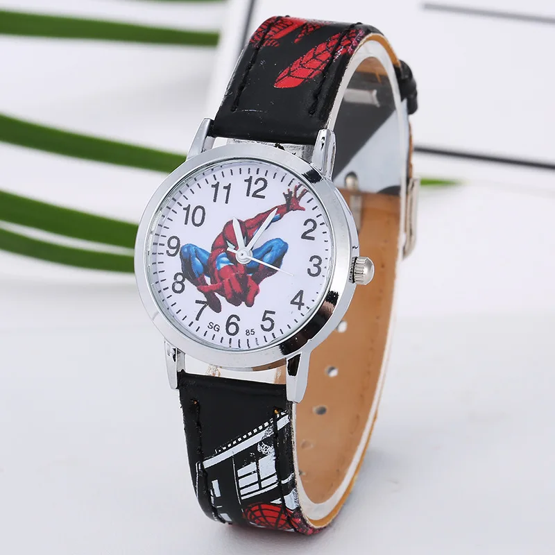 Cartoon Cute Brand Leather Quartz Watch Children Kids Boys Girls Casual Fashion Bracelet Wrist Watch Clock Relogio Garoto