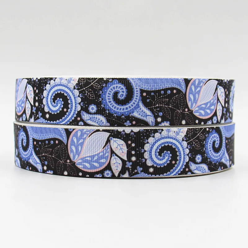 

wm 10 yards lot 7/8inch 22mm 160227036 flower cartoon design printed grosgrain ribbon