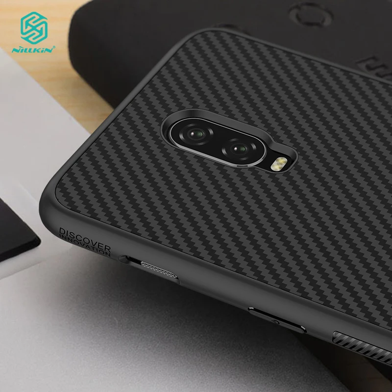 

Nillkin for OnePlus 6T case Synthetic Fiber cover Ultra thin Protective Shell for OnePlus 6T Back Cover